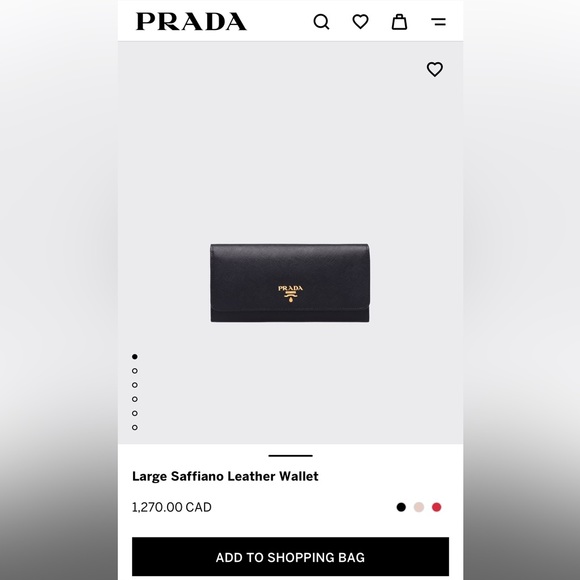 Prada Large Leather Wallet - Picture 4 of 4